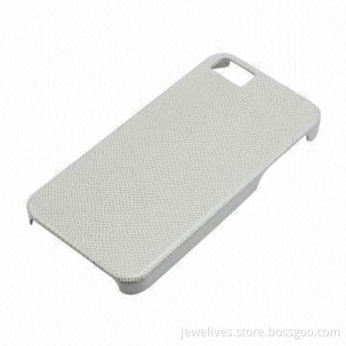 Hot Selling PC Case for iPhone 5, with Leather Covered